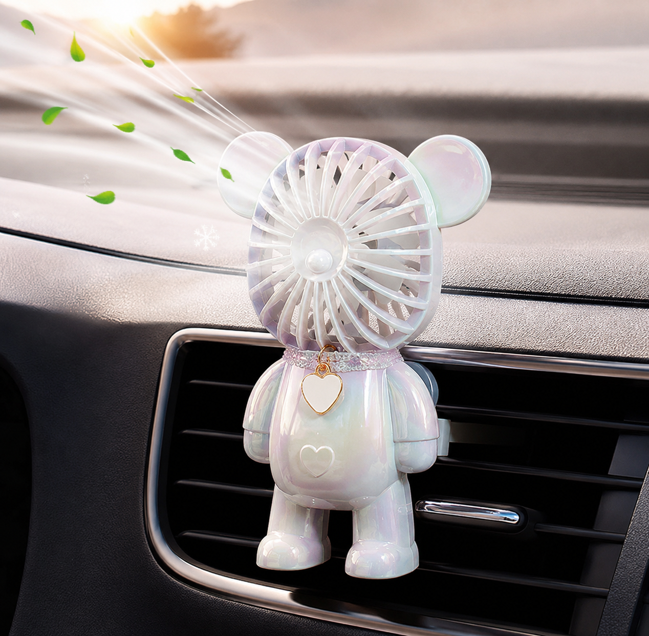 Diffuseur de Parfum Voiture Ours – Désodorisant Élégant pour Aérateur