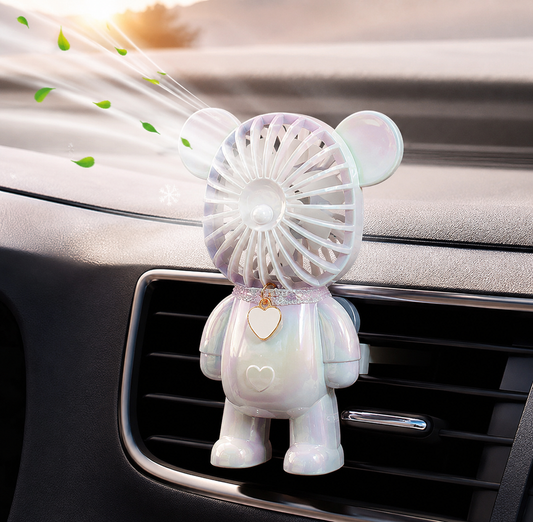 Diffuseur de Parfum Voiture Ours – Désodorisant Élégant pour Aérateur