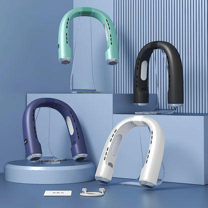 Climatiseur de Cou Portable Rechargeable – Fraîcheur 360°