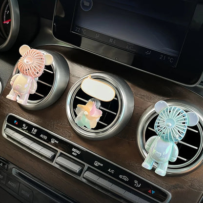 Diffuseur de Parfum Voiture Ours – Désodorisant Élégant pour Aérateur